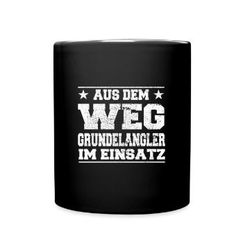 Grundelangler en cours d’utilisation Design - Mug uni - noir - Devant