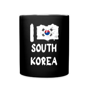 J’aime Corée du Sud / J’aime Corée du Sud Pays - Mug uni - noir - Devant