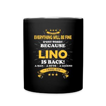 Tout ira bien Lino est de retour - Mug uni - noir - Devant