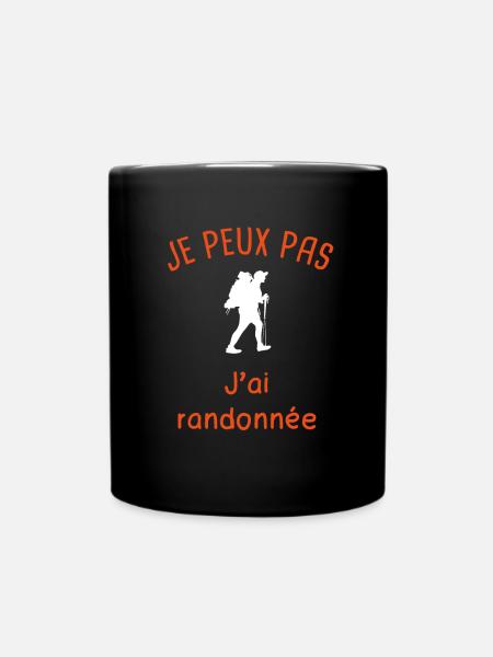 Humour marcheur randonnée - Mug uni - noir