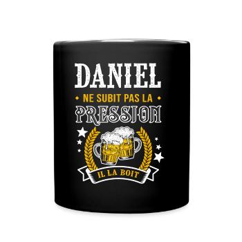 Daniel bière daniel cadeau Daniel fêtes - Mug uni - noir - Devant