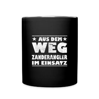 À l’écart : les pêcheurs de sandres en action Design - Mug uni - noir - Devant