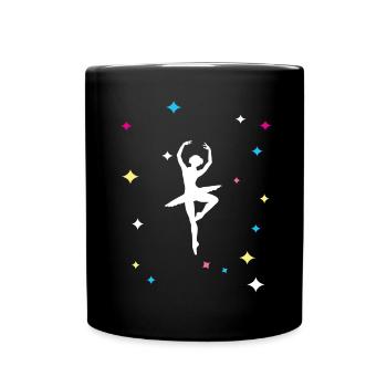 Ballett Balletttänzerin Ballet Tänzerin Ballerina - Tasse einfarbig - Schwarz - Vorne