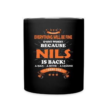 Everything will be fine Nils Is back - Full Colour Mug - black - Front