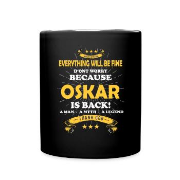 Tout ira bien Oskar est de retour - Mug uni - noir - Devant