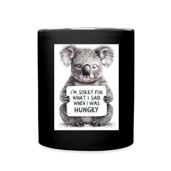 Koala Australia Saying Gift Idea - Full Colour Mug - black - Front