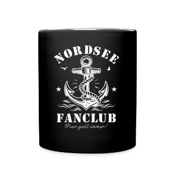 Nordsee Fanclub Geschenkidee Für Nordseeliebhaber - Tasse einfarbig - Schwarz - Vorne