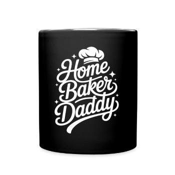 Super Baker Papas Club Dad bakes best - Full Colour Mug - black - Front