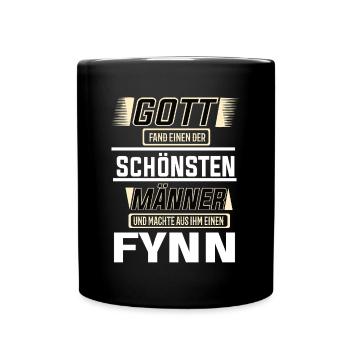 Gernot der schönste Mann von Gott geformt Design - Tasse einfarbig - Schwarz - Vorne
