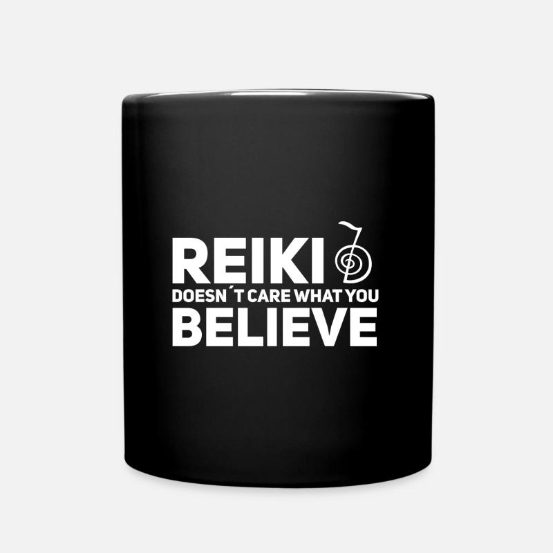 Reiki - Tasse einfarbig - Schwarz