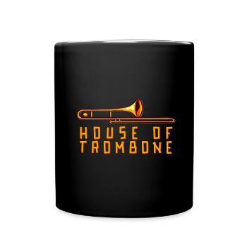 Posaune - Tasse einfarbig - Schwarz - Vorne