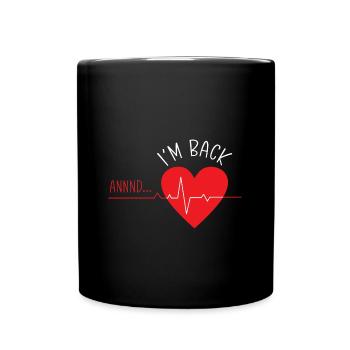 Heart Attack Heart Surgery Surgery Hospital - Full Colour Mug - black - Front