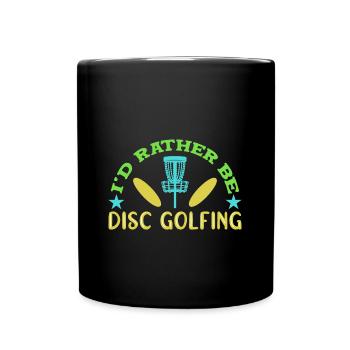 Disc Golf Frisbee - Mug uni - noir - Devant