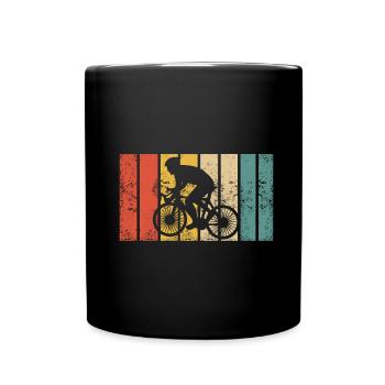 Vélo de route Vélo de route Cyclisme Cycliste - Mug uni - noir - Devant
