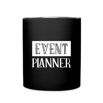 Eventmanager Event Veranstaltungskaufmann - Tasse einfarbig - Schwarz - Vorne