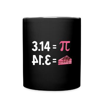 Math 3.14 = Pie Pi - Full Colour Mug - black - Front
