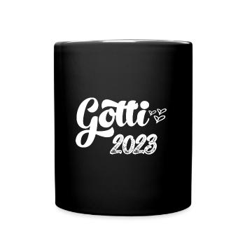 Gotti 2023 Gotti fragen Schweiz Patentante fragen - Tasse einfarbig - Schwarz - Vorne