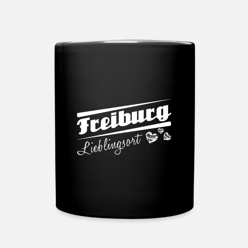 Freiburg - Lieblingsort mit Stadtnamen - Tasse einfarbig - Schwarz