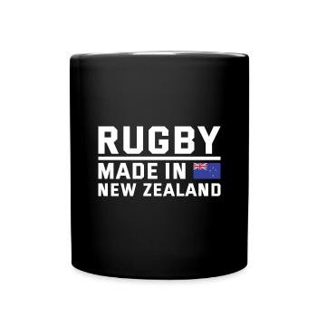 Rugby Made In New Zealand Rugby - Tasse einfarbig - Schwarz - Vorne