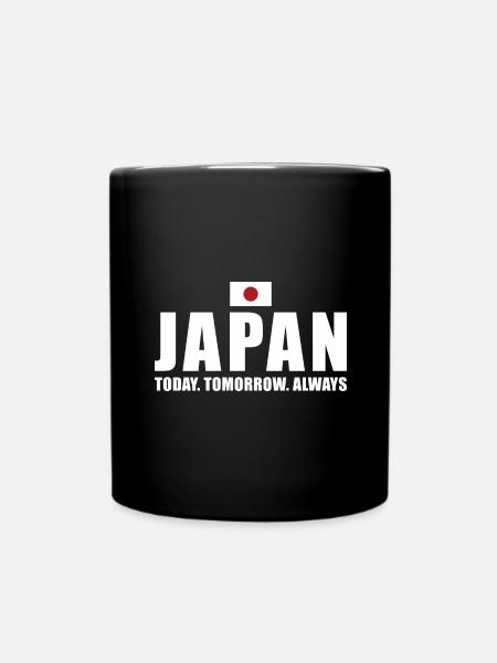 Japan Today Tomorrow Always Japan Rugby - Full Colour Mug - black