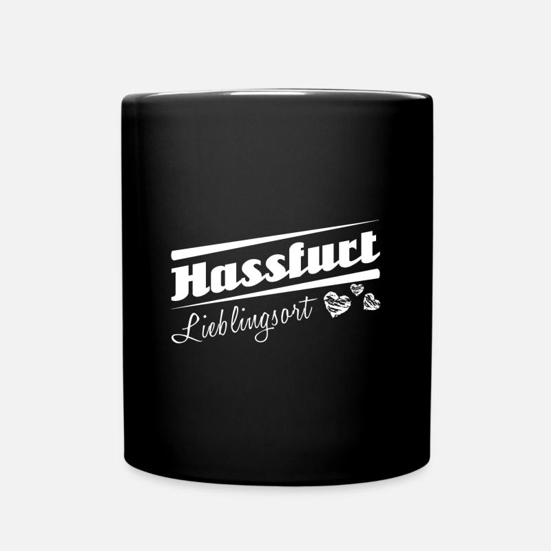 Hassfurt - Lieblingsort mit Stadtnamen - Tasse einfarbig - Schwarz