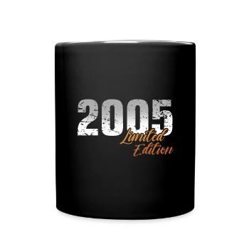 18e anniversaire 2005 Né 18 ans - Mug uni - noir - Devant