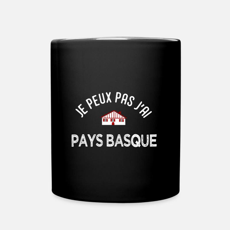 je peux pas j ai pays basque cadeaur pour basque - Mug uni - noir