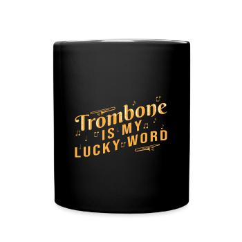 Tromboniste trombone - Mug uni - noir - Devant