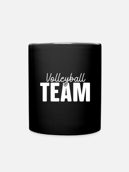 Volleyball Team - Tasse einfarbig - Schwarz