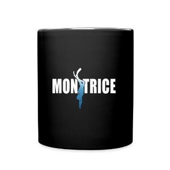 monitrice plongée sous marine coach plongeuse - Mug uni - noir - Devant