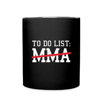 Sport To Do List MMA - Full Colour Mug - black - Front