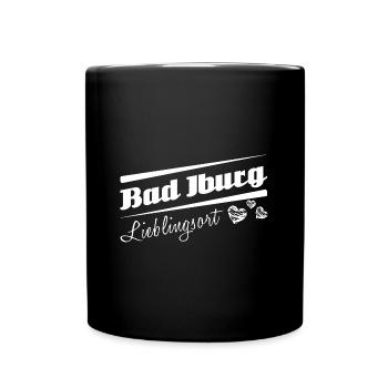 Bad Iburg - Lieblingsort mit Stadtnamen - Tasse einfarbig - Schwarz - Vorne