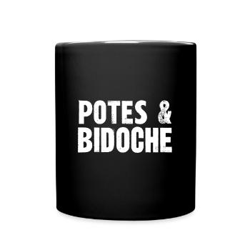 potes et bidoche - Mug uni - noir - Devant