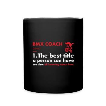 Sport Coach Definition BMX - Full Colour Mug - black - Front