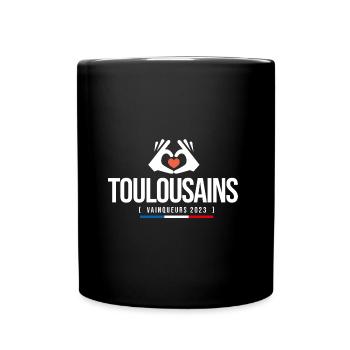 Toulouse football vainqueurs 2023 Foot - Mug uni - noir - Devant