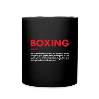 Sport Definition Boxing - Tasse einfarbig - Schwarz - Vorne