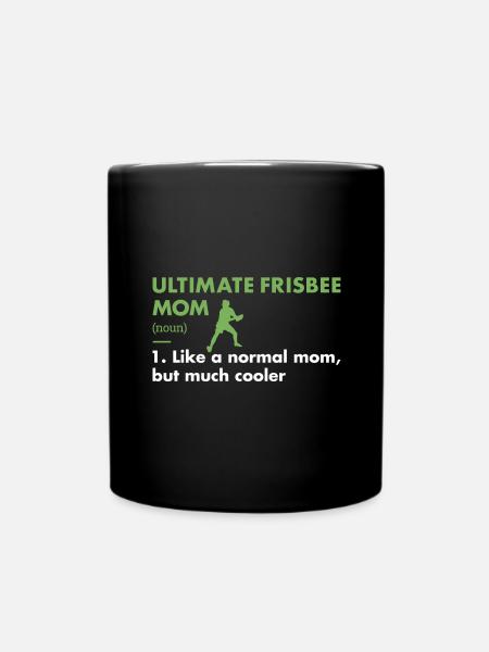 Sport Mom Definition Ultimate Frisbee - Full Colour Mug - black