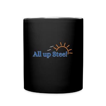 All up Stee! - Tasse einfarbig - Schwarz - Vorne