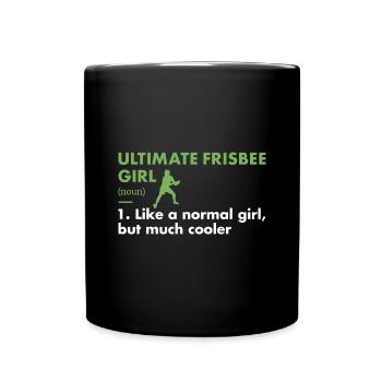 Sport Girl Définition Ultimate Frisbee - Mug uni - noir - Devant
