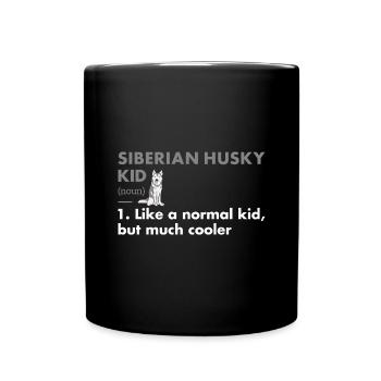 Définition de Siberian Husky Kid - Mug uni - noir - Devant