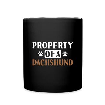 Property Of A Dachshund - Full Colour Mug - black - Front