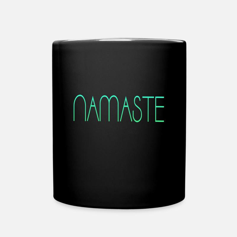 Namaste - Tasse einfarbig - Schwarz