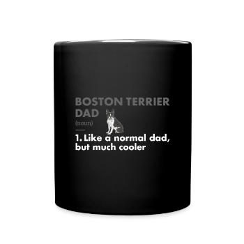 Boston Terrier Dad Definition - Tasse einfarbig - Schwarz - Vorne