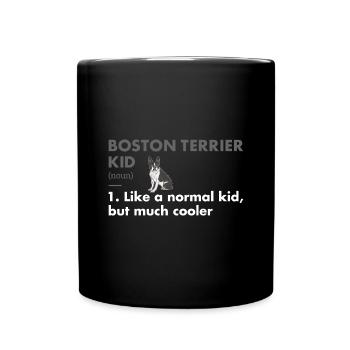 Boston Terrier Kid Definition - Full Colour Mug - black - Front