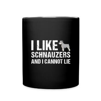 J’aime Schnauzer et je ne peux pas mentir - Mug uni - noir - Devant