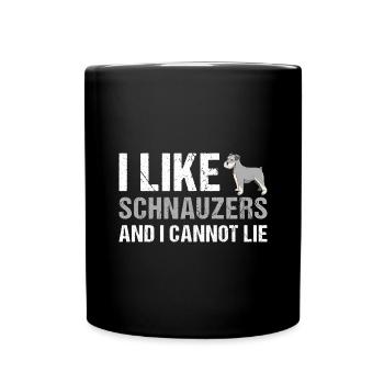 J’aime Schnauzer et je ne peux pas mentir - Mug uni - noir - Devant