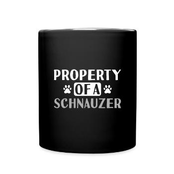 Property Of A Schnauzer - Full Colour Mug - black - Front