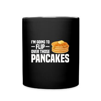 Pancake Koch | Pfannkuchen Ahornsirup Geschenke - Tasse einfarbig - Schwarz - Vorne