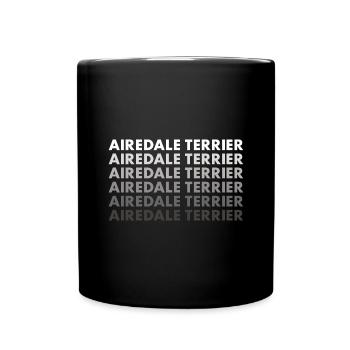Airedale Terrier - Mug uni - noir - Devant