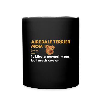 Définition de la maman Airedale Terrier - Mug uni - noir - Devant